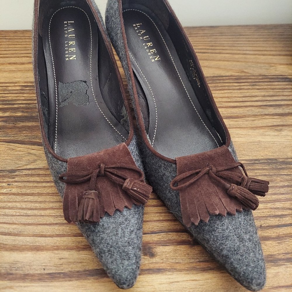 Vintage Ralph Lauren heels Grey